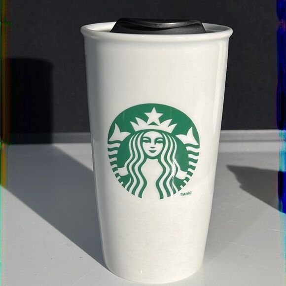 Starbucks 2011 Travel Mug with Lid 12oz - Picture 2 of 13